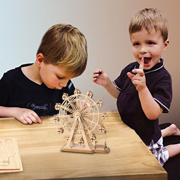 Rolife Ferris Wheel Woodcraft Construction Kit Modular Mechanical Model 3D Puzzle For Self Assembly Toy Gift Kids Teens And Adult Tg401 Puzzles