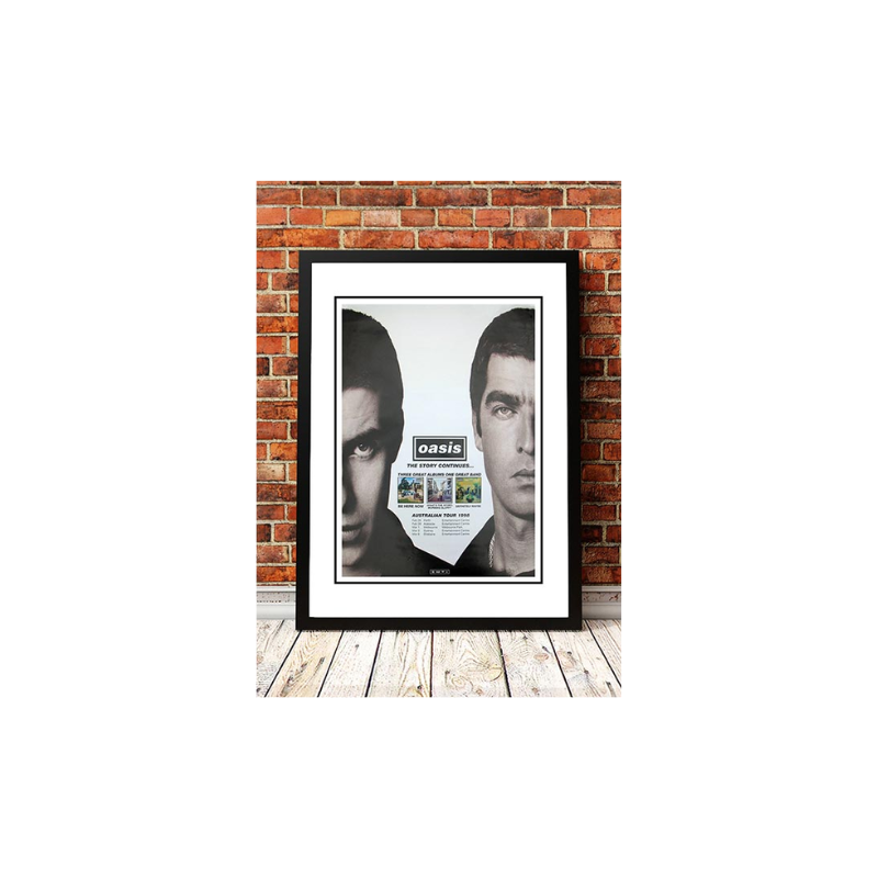 Smart Artists Memorabilia Oasis 'Australian Tour' Poster 1998 Framed Posters & Prints