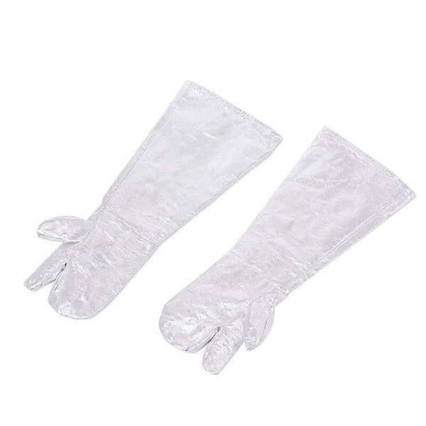 Da 105 1000 Degrees Celsius Aluminized Heat Resistant Gloves Silver Welding Gloves