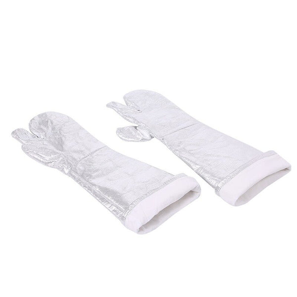 Da 105 1000 Degrees Celsius Aluminized Heat Resistant Gloves Silver Welding Gloves