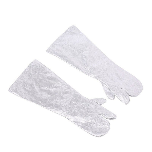 Da 105 1000 Degrees Celsius Aluminized Heat Resistant Gloves Silver Welding Gloves