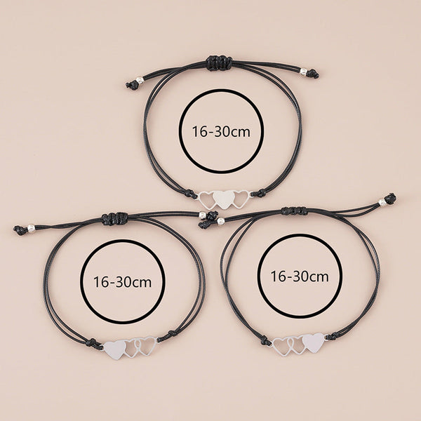 Veile Studios Mother Daughter Love Mother's Day Braided Bracelet Set Bracelets