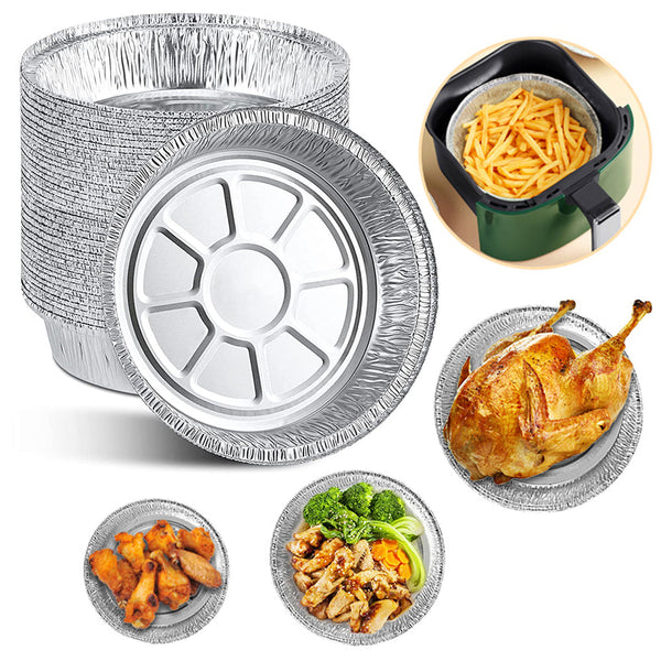 Non Stick Aluminum Foil Liners Air Fryer Disposable Oil Proof Steaming Basket Drip Pan Tray Air Fryer Accessories