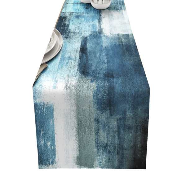 Dahlia Flower Print Table Runner Simple Home Party Dining Decor Tablecloth Table Runners