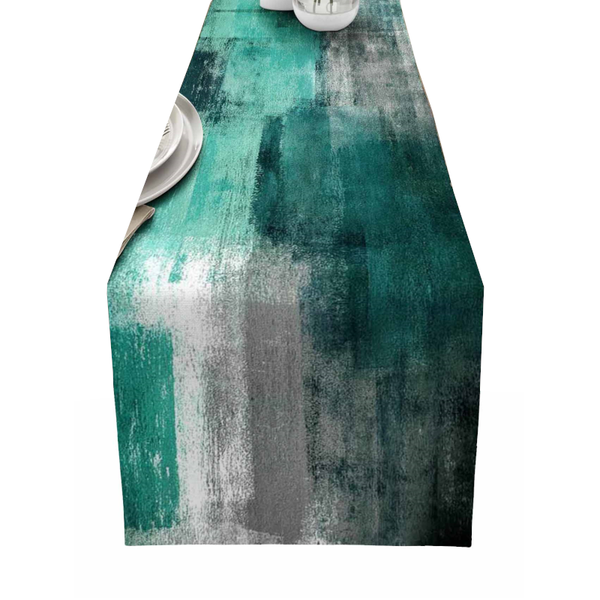 Dahlia Flower Print Table Runner Simple Home Party Dining Decor Tablecloth Table Runners