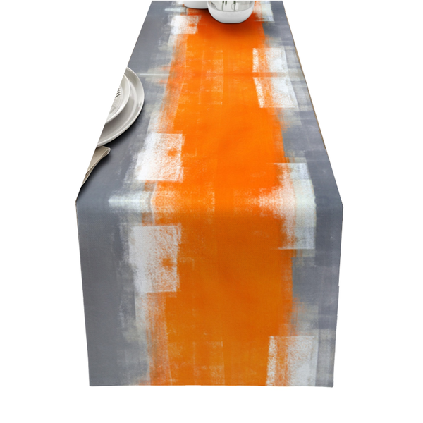 Dahlia Flower Print Table Runner Simple Home Party Dining Decor Tablecloth Table Runners