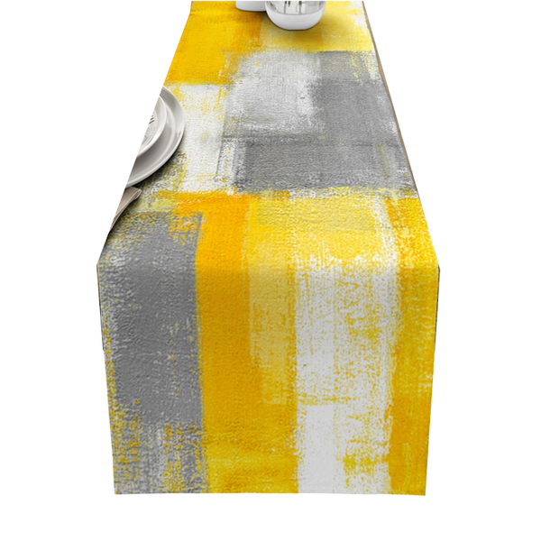 Dahlia Flower Print Table Runner Simple Home Party Dining Decor Tablecloth Table Runners