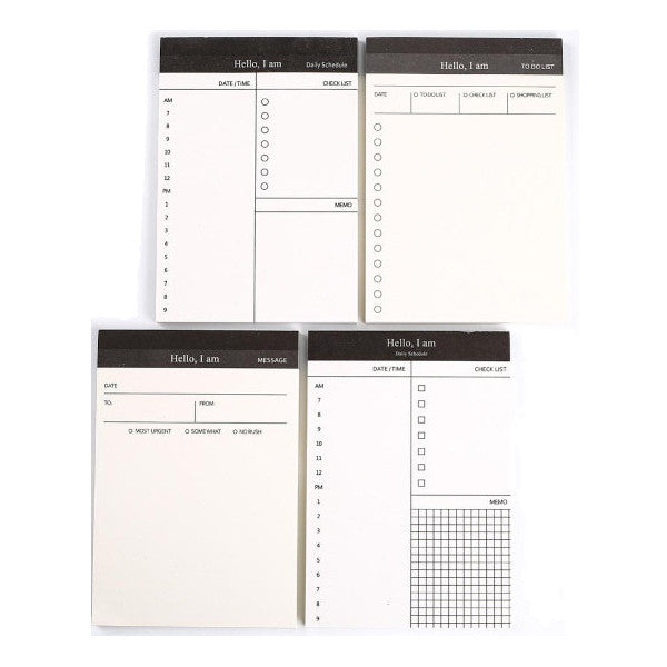 Daily Planning Checklist Notepad Personal Organisers