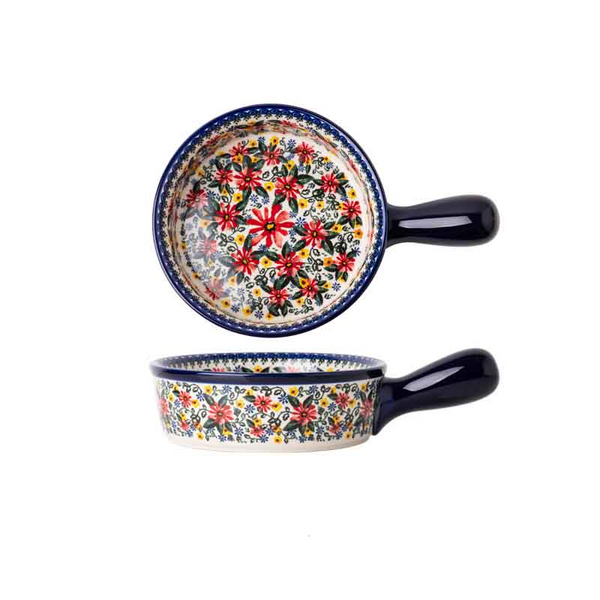 Daisy Floral Ceramic Handle Baking Bowl Tray Kitchen Cookware Other Cookware