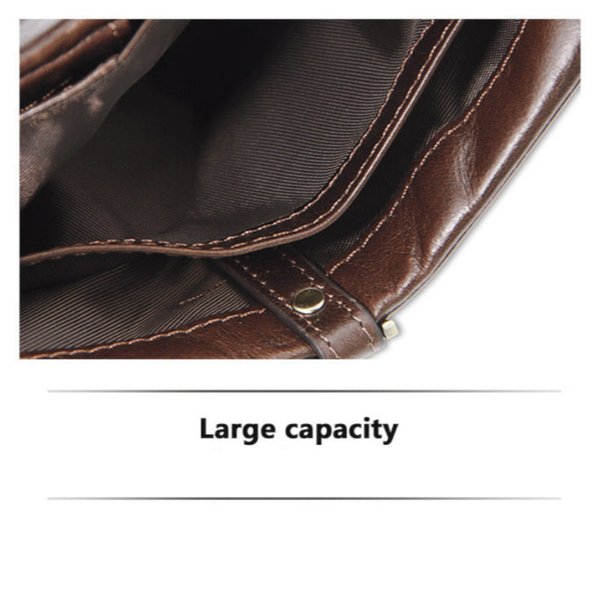 Elosung Genuine Leather Tri Fold Wallet Wallets