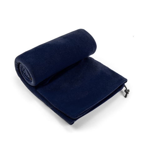 Dark Blue Versatile Double Sided Fleece Bag Liner Lightweight & Portable Travel Blanket For Camping Outdoors Blankets
