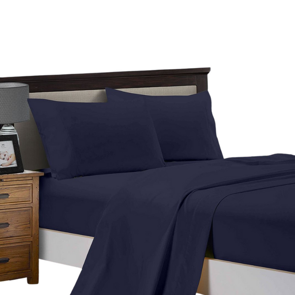 Fabric Fantastic 1000Tc Ultra Soft Fitted Sheet & 2 Pillowcases Set Queen Size Bed Sheets