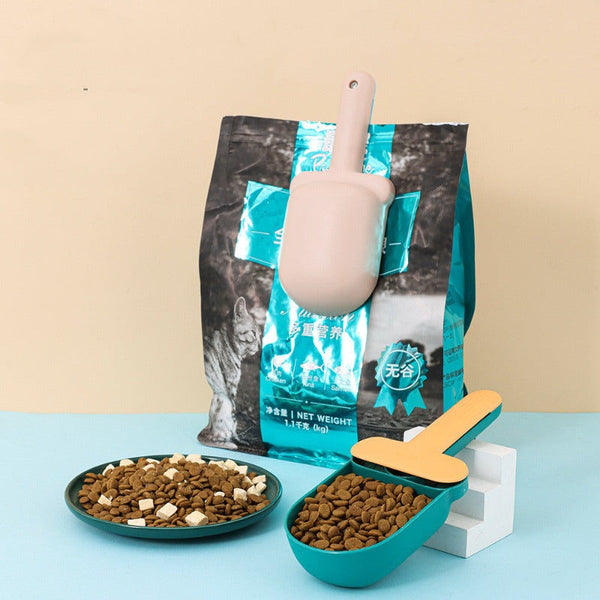 Snack Bag With Canned Spoon Embedded In Shovel Cat Dog Feeding Pet Supplies