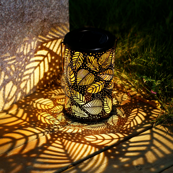Solar Wrought Iron Hollow Lantern European Style