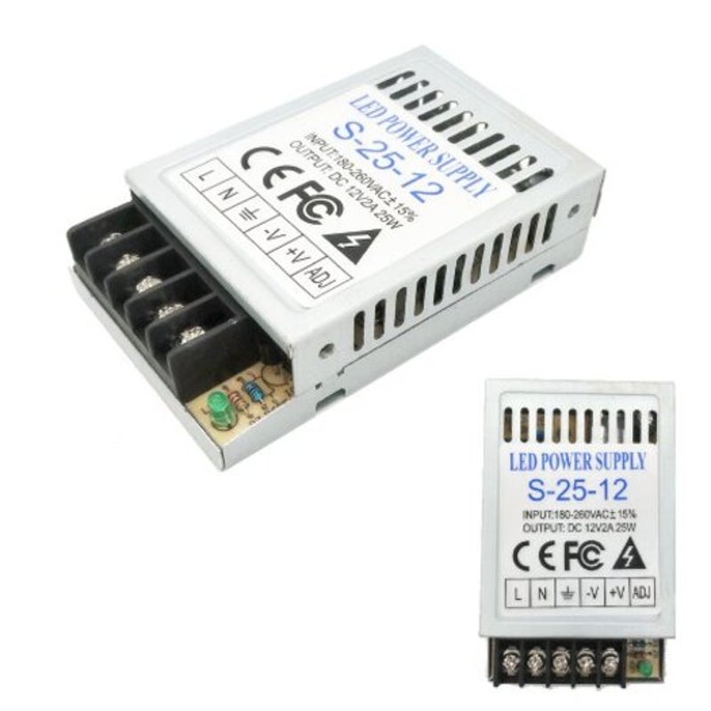 Dc12v 24W 360W Universal Regulated Switching Power Supplyfor Led Stripcctv Computer Project Silver 2A Switching Mode Power Supplies