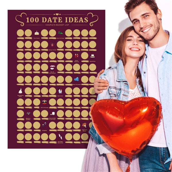 100 Things To Do Between Couples Dating Scraping Poster Other Games