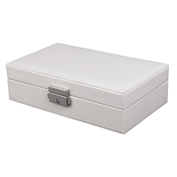 Veile Studios Faux Leather Locking Single Layer Jewellery Storage Box Jewellery Boxes