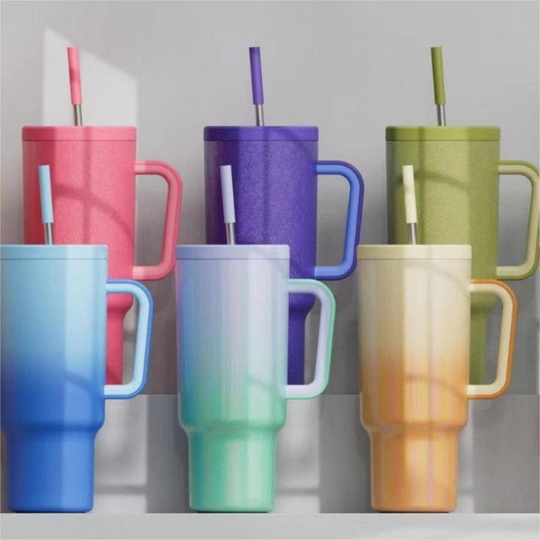 K Sealing Cover Cold And Heat Preservation Large Ice Cup Tumbler Vacuum Flasks & Mugs