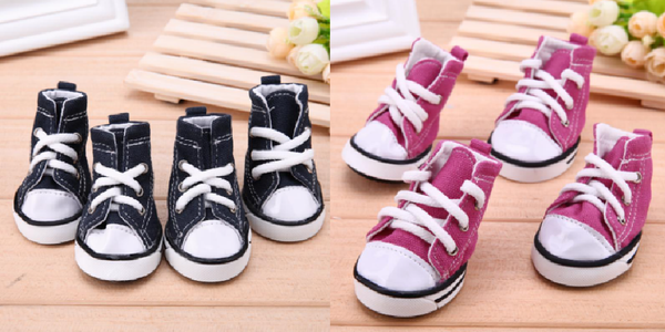 Denim Anti Slip Waterproof Sporty Sneakers For Dogs Dog Clothing & Shoes