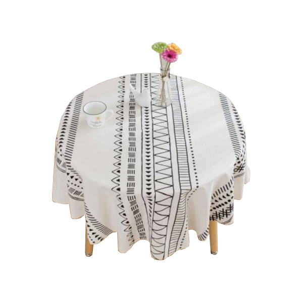 150X150cm Decorative Table Cotton Linen Round Tablecloths Dining Cover White Table Cloths