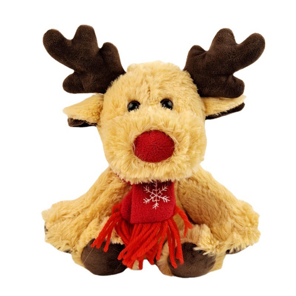 Deer Christmas Red Scarf Elk Stuffed Animal Doll Plush Toys Gnomes Dec Seasonal Decorations