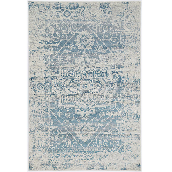 Delicate Audrey Ivory Blue Rug 300X400 Rugs