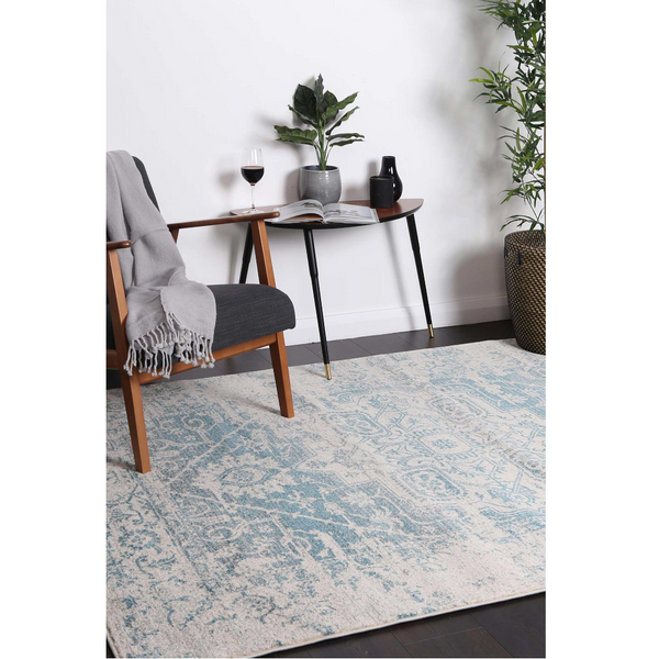 Delicate Audrey Ivory Blue Rug 240X330 Rugs