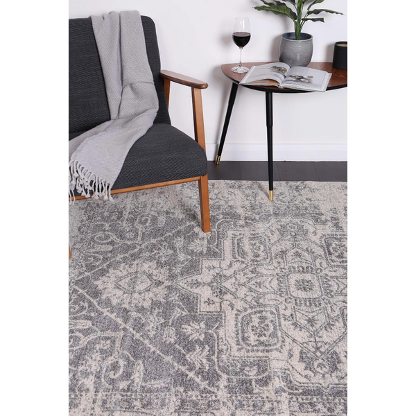 Delicate Audrey Ivory Grey Rug 200X290 Rugs