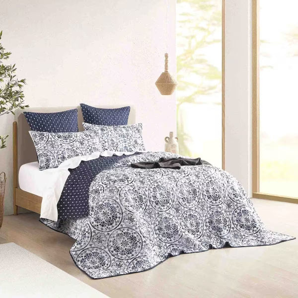Delos Quilted Reversible European Pillowcase By Renee Taylor Pillow Cases