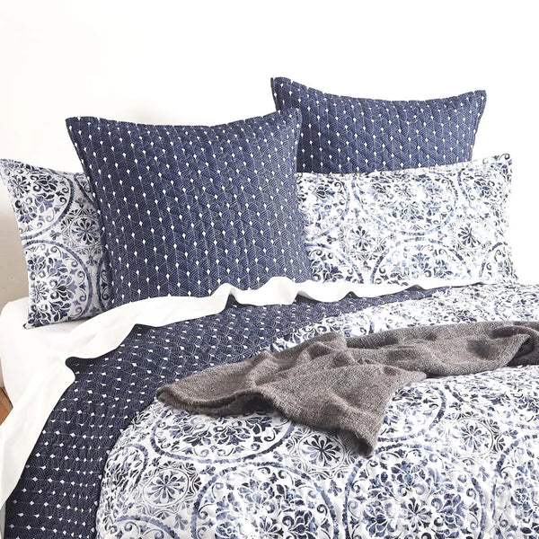 Delos Quilted Reversible European Pillowcase By Renee Taylor Pillow Cases