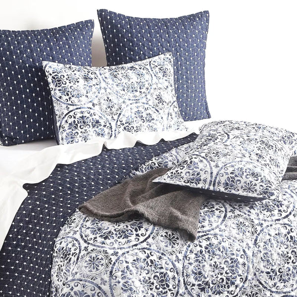 Delos Quilted Reversible European Pillowcase By Renee Taylor Pillow Cases