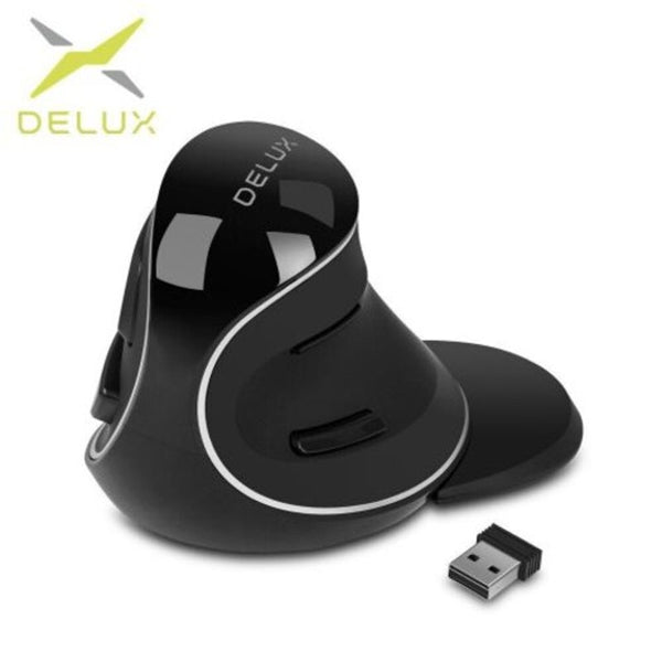 M618 Plus Ergonomic Vertical Wireless Mouse 800 1200 1600 Dpiwith Removable Palm Rest Black Mice Trackballs & Touchpads