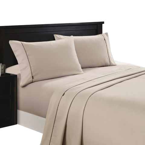 Sheets Deluxe Linen 1200Tc Cotton Rich Sheet Set King Single