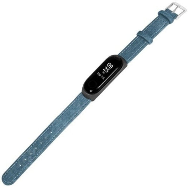 Denim Pattern Replacement Watch Strap Watchband For Xiaomi Mi Band 3 Black