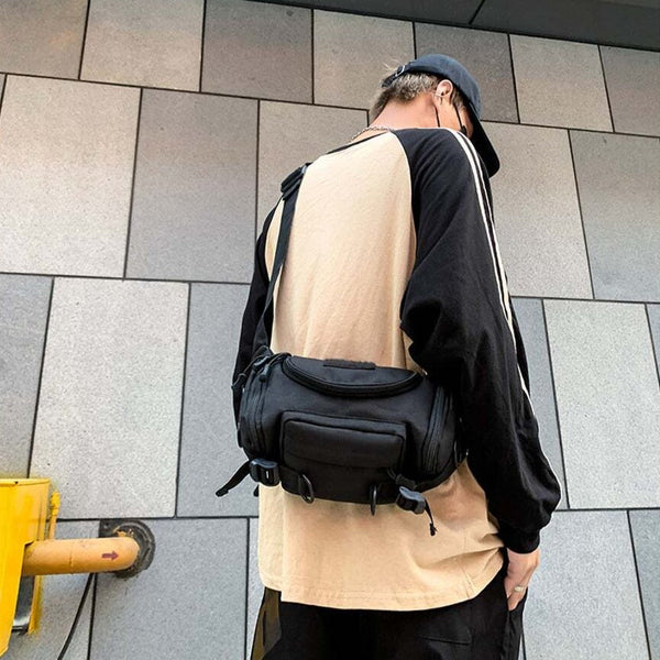 1000D Waterproof Oxford Mens Belt Fanny Pack Shoulder Messenger Bag Tactical Waist Packs & Bags