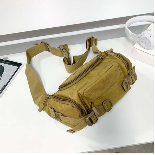 1000D Waterproof Oxford Mens Belt Fanny Pack Shoulder Messenger Bag Tactical Waist Packs & Bags