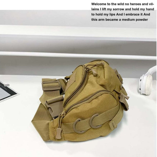1000D Waterproof Oxford Mens Belt Fanny Pack Shoulder Messenger Bag Tactical Waist Packs & Bags