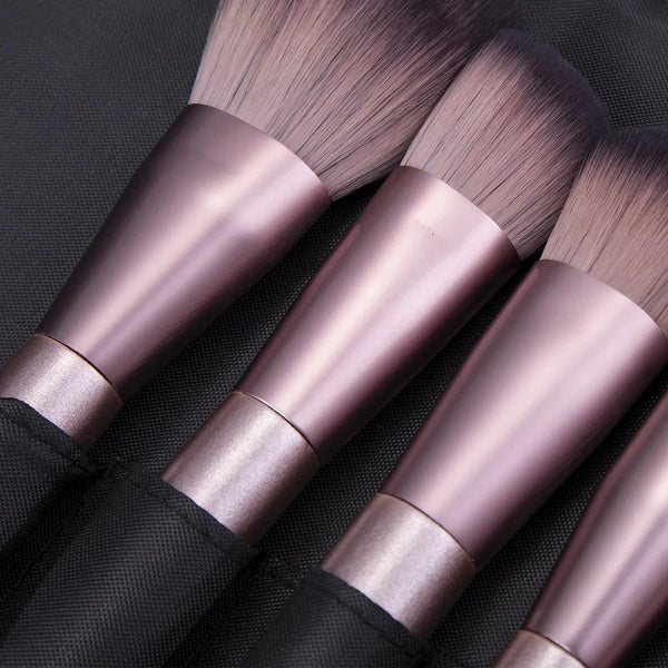 12Pcs Hight Quality Makeup Brushes Set Foundation Blending Face Powder Blush Eye Shadow Up With Leather Bag