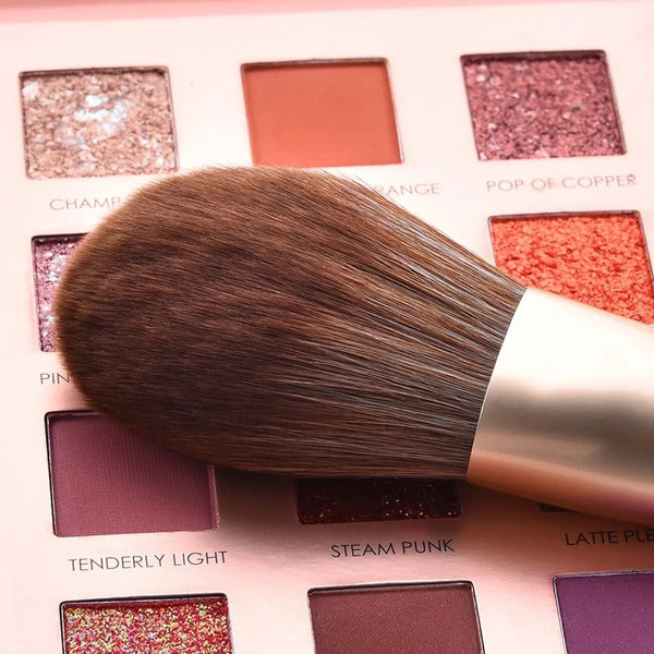 13Pcs Cone Pearl White Makeup Set Loose Powder Eyeshadow Eyebrow Tool Kit Brushes