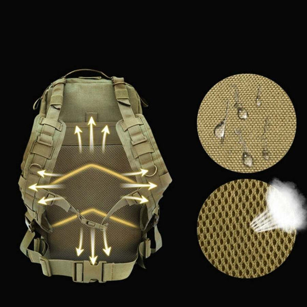 1000D Nylon Bags Backpacks Hiking Outdoor Military Tactical Men Rucksacks