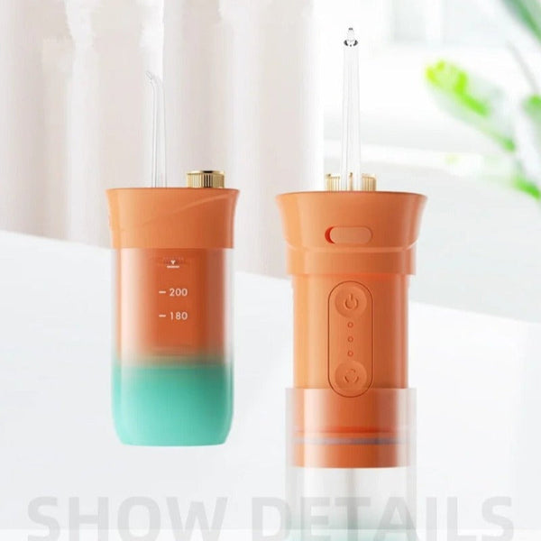 Air & Water Flossers 200Ml Portable Oral Irrigator Teeth Cleaner 3 Modes Usb Rechargeable Dental Water Jet Flosser