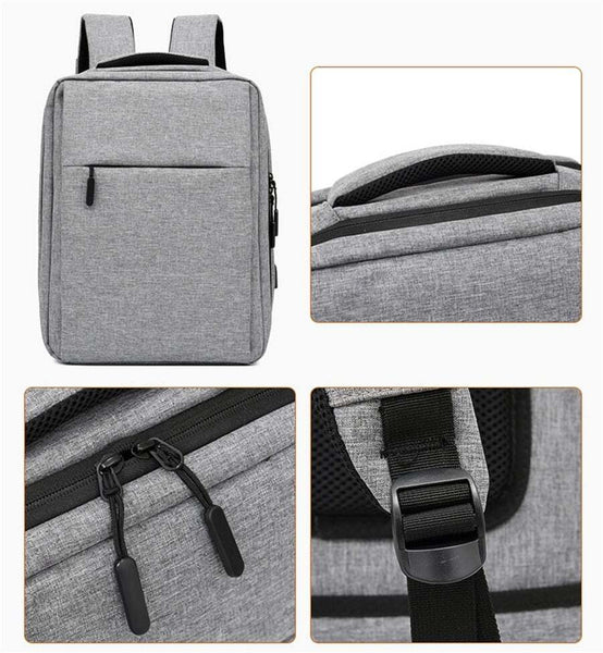 Backpack For Men Portable Usb Charging Bag Laptop 15.6 Inch Multifunctional Waterproof Rucksack Business Travel Backbag