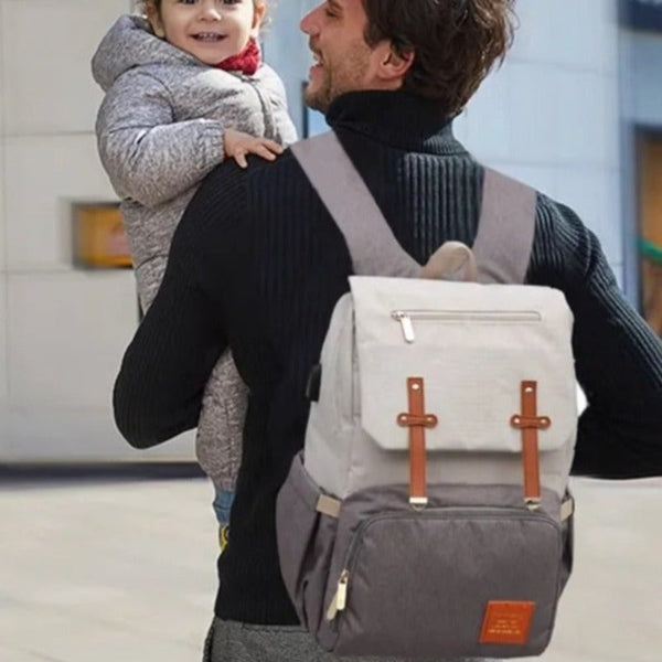 Diaper Bag Mummy Daddy Backpack Little One Stroller Large Capacity Usb Nappy Bags