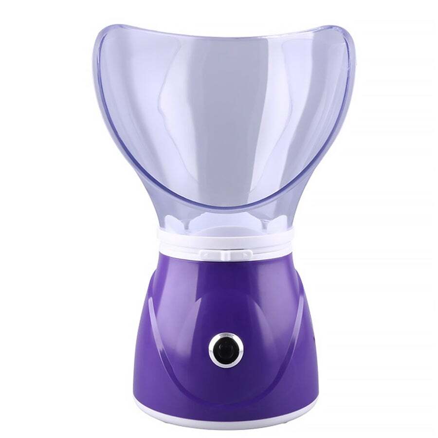 Facial Face Steamer Deep Cleanser Mist Sprayer Spa Skin Vaporizer Purple Facial Cleansing Devices