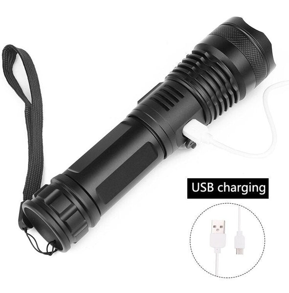 Rechargeable Powerful High Lumens Xhp50 Flashlight Led Torch Torches
