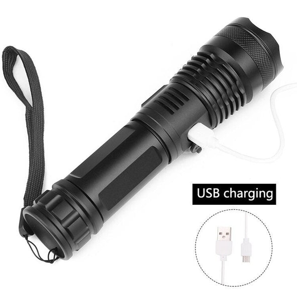 Rechargeable Powerful High Lumens Xhp50 Flashlight Led Torch