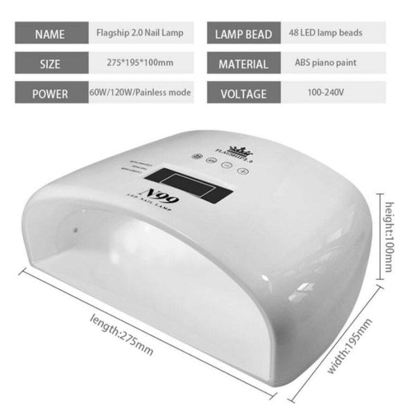 Led Lamp For Nails Uv Drying Light Gel Manicure Polish Cabin Lamps Nail Dryers & Lamps