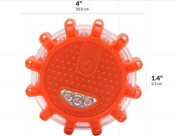 Led Road Flares Emergency Disc Beacon Roadside Safety Light Lights & Reflectors