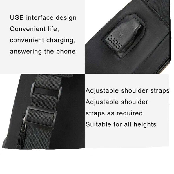 Mens Business Crossbody Bags For Multifunction Waterproof Male Backpacks