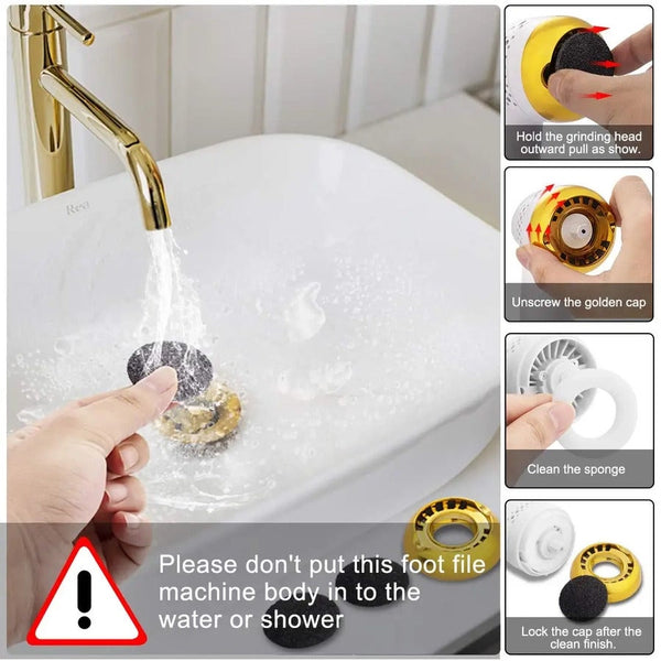 New Electric Pedicure Smooth Machine Callus Remover Usb Charge Foot For Heels Manicure & Pedicure Tools & Kits